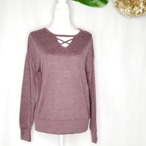 Balance Collection Tops - Balance Collection purplish sweatshirt